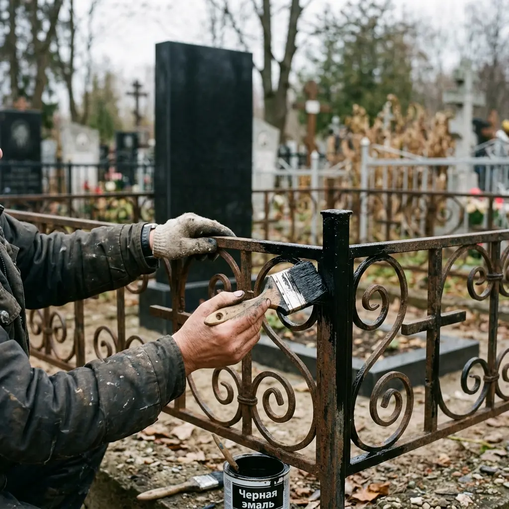Реставрация и покраска металлической ограды